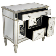 Load image into Gallery viewer, Elle Bliss Mirrored Dresser - 4 Drawers (Ribbed)