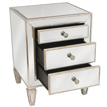 Load image into Gallery viewer, Elle Bliss Mirrored Table - 3 Drawer