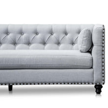 Load image into Gallery viewer, Abigail 3 Seater Sofa - Light Grey Texture - Modern Boho Interiors