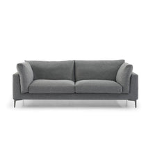 Load image into Gallery viewer, Addi 3 Seater Fabric Sofa - Graphite Grey With Black Legs - Modern Boho Interiors