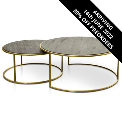 Alenzo Side Table (Set of 2) - Natural - Modern Boho Interiors