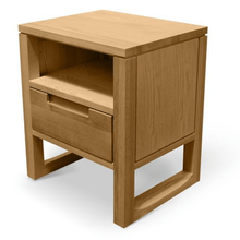 Load image into Gallery viewer, Alfred Bedside Table - Natural Oak - Modern Boho Interiors