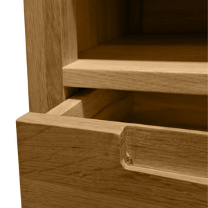 Alfred Bedside Table - Natural Oak - Modern Boho Interiors
