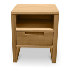 Load image into Gallery viewer, Alfred Bedside Table - Natural Oak - Modern Boho Interiors