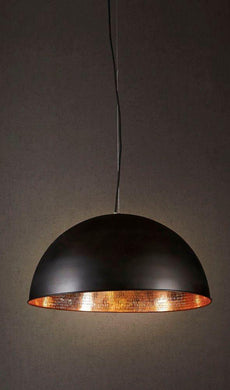 Alfresco Dome Ceiling Lamp - Black Copper - Modern Boho Interiors
