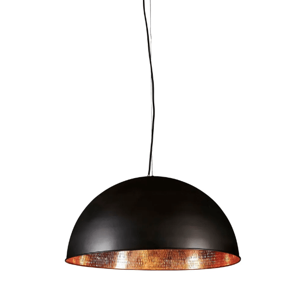 Alfresco Dome Ceiling Lamp - Black Copper - Modern Boho Interiors
