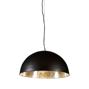 Alfresco Dome Ceiling Lamp - Black Silver - Modern Boho Interiors