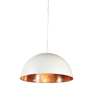 Alfresco Dome Ceiling Lamp - White Copper - Modern Boho Interiors