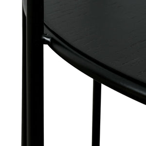 Alicia Side Table - Black - Modern Boho Interiors