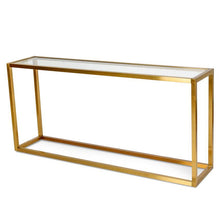 Load image into Gallery viewer, Alison Console Table - Chrome Gold - Modern Boho Interiors