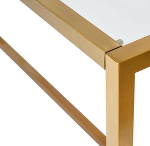 Alison Console Table - Chrome Gold - Modern Boho Interiors