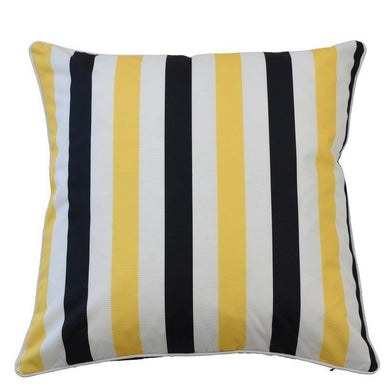 Amalfi Cushion Cover - Black/Yellow - Modern Boho Interiors