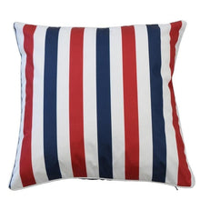 Load image into Gallery viewer, Amalfi Cushion Cover - Navy/Red - Modern Boho Interiors