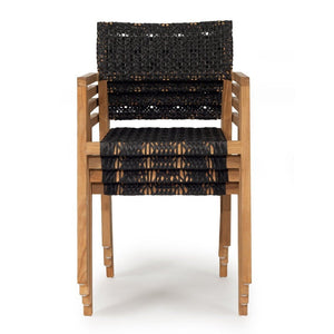 Anabelle Outdoor Chair (Set of 2) - Black - Modern Boho Interiors
