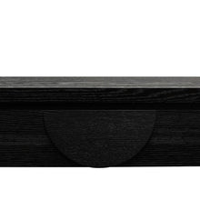 Load image into Gallery viewer, Annular Console Table 1.4m - Textured Ebony Black - Modern Boho Interiors