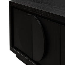 Load image into Gallery viewer, Annular Entertainment Unit 2m - Textured Black - Modern Boho Interiors