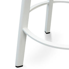 Load image into Gallery viewer, Ardie Bar Stool 65cm - Natural, White Frame - Modern Boho Interiors
