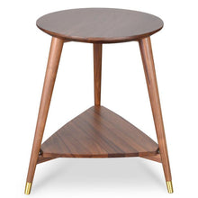 Load image into Gallery viewer, Aria Side Table - Walnut - Modern Boho Interiors