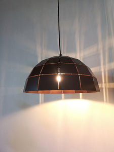 Armos Tiled Dome Pendant - Coffee - Modern Boho Interiors