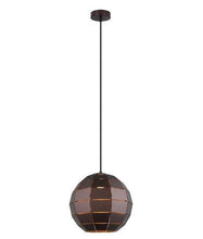Load image into Gallery viewer, Armos Tiled Ellipse Pendant - Coffee - Modern Boho Interiors