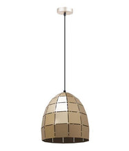 Load image into Gallery viewer, Armos Tiled Wine Glass Pendant - Champagne Gold - Modern Boho Interiors
