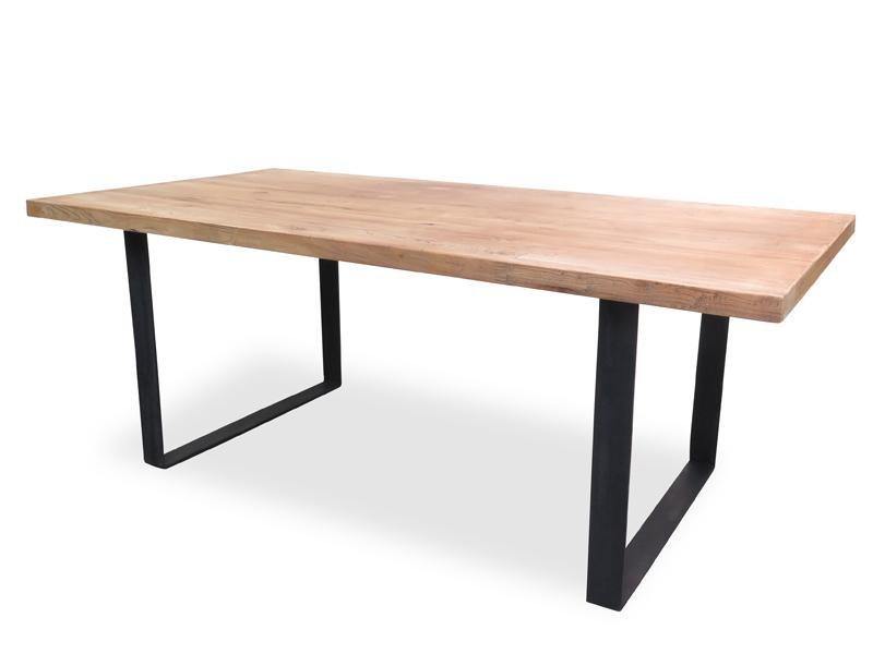 Asha Reclaimed Elm Wood Table 1.5m - Rustic Natural - Modern Boho Interiors