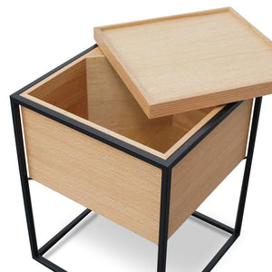 Atlas Side Table - Oak - Modern Boho Interiors