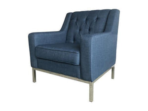 Austin Armchair - Denim Blue - Modern Boho Interiors
