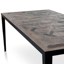Load image into Gallery viewer, Aztec Dining Table - Dark Natural - Modern Boho Interiors