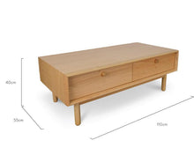 Load image into Gallery viewer, Balboa Rectangle Coffee Table - Natural - Modern Boho Interiors