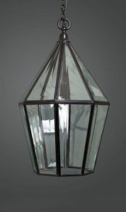 Belmont Glass Lantern - Black - Modern Boho Interiors