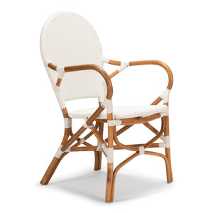 Bistro Chair - All White Weaving - Modern Boho Interiors