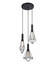 Load image into Gallery viewer, Beckband Pendant Lights with Varied Shapes &amp; Round Base - Black - Modern Boho Interiors