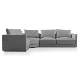 Boston Left Corner Sofa - Rock Grey - Modern Boho Interiors