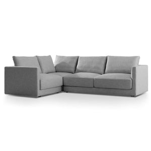 Boston Left Corner Sofa - Rock Grey - Modern Boho Interiors