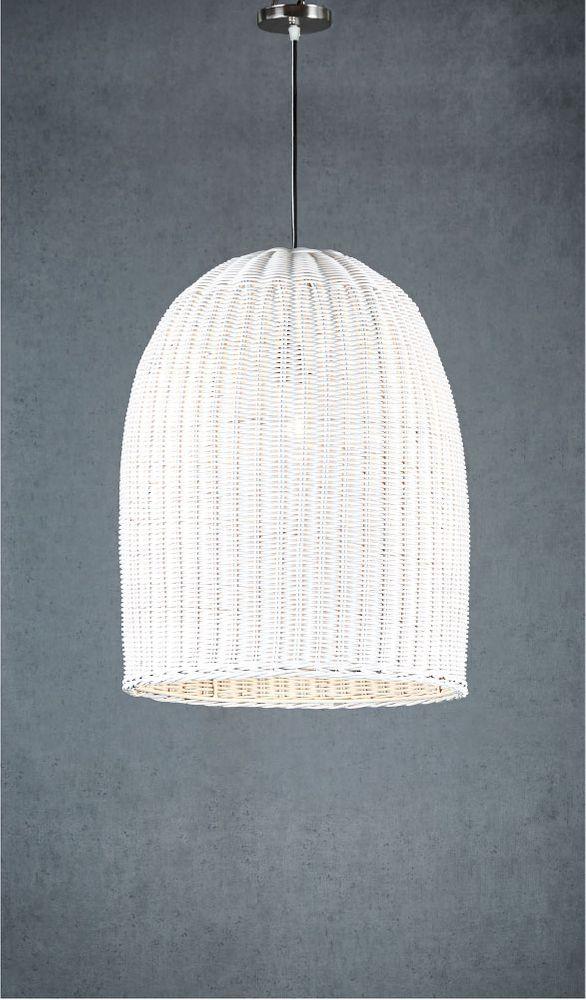 Bowerbird Hanging Lamp (Medium) - White - Modern Boho Interiors