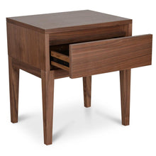 Load image into Gallery viewer, Braxton Bedside Table - Walnut - Modern Boho Interiors