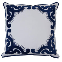 Load image into Gallery viewer, Bronte Cushion Cover - Navy - Modern Boho Interiors