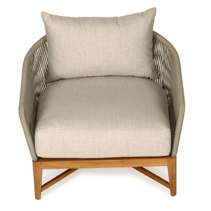 Bronte Outdoor Armchair - Light Grey - Modern Boho Interiors