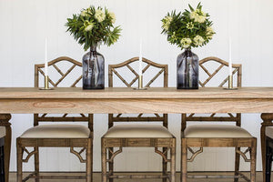 Byron Old Wood Dining Table 1.6m - Modern Boho Interiors