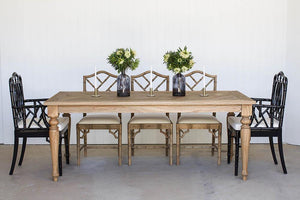 Byron Old Wood Dining Table 2.0m - Modern Boho Interiors