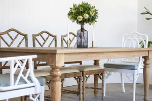 Byron Old Wood Dining Table 2.0m - Modern Boho Interiors