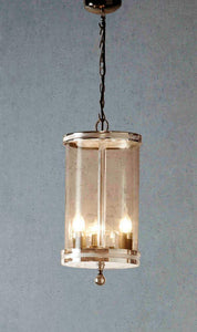 Carnaby Glass Hanging Lamp - Nickel - Modern Boho Interiors