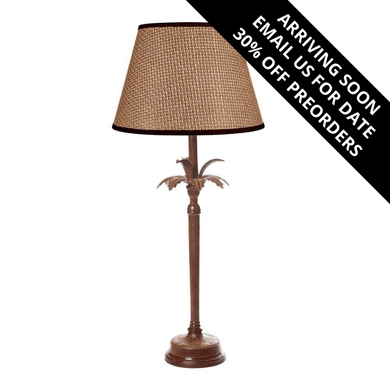 Casablanca Table Lamp Base - Brown - Modern Boho Interiors