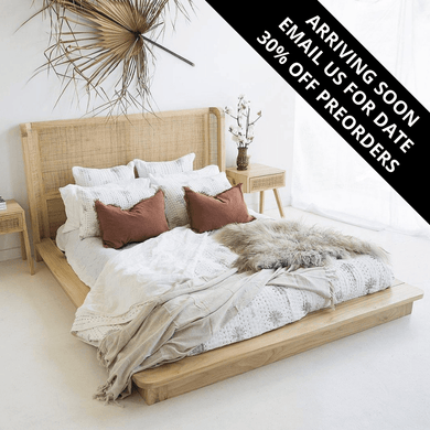Castaway Queen Bed - Modern Boho Interiors