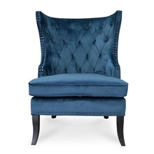 Load image into Gallery viewer, Cecelia Armchair - Navy Blue - Modern Boho Interiors