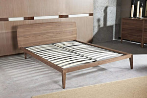 Chantal Queen Bed Frame - Walnut - Modern Boho Interiors