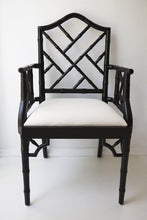 Load image into Gallery viewer, Chippendale Armchair - Black - Modern Boho Interiors