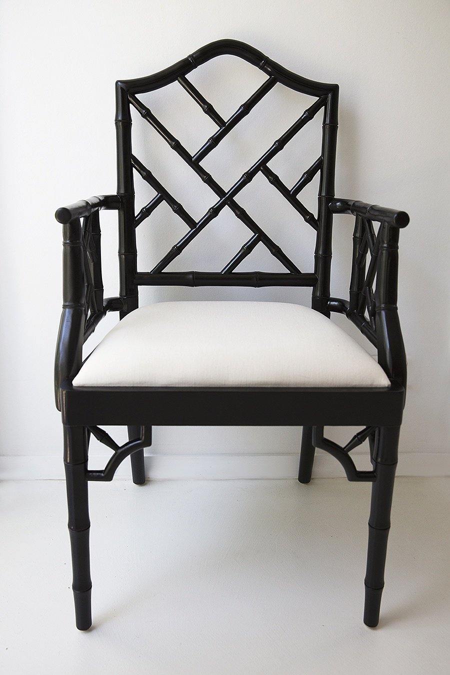 Chippendale Armchair - Black - Modern Boho Interiors