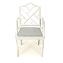 Load image into Gallery viewer, Chippendale Armchair - White - Modern Boho Interiors